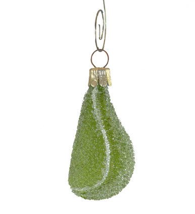 Kandierte Früchte Limetten Keil mundgeblasen Glas Weihnachtsschmuck - Bild 1 von 4