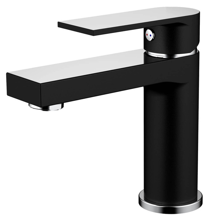 Modern single lever bathroom  basin faucet black