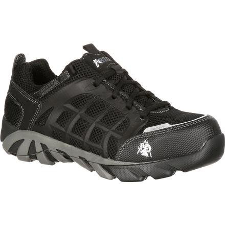 ROCKY 6075 TRAIL BLADE COMPOSITE TOE WATERPROOF ATHLETIC WORK SHOE BLACK SIZE: 8M