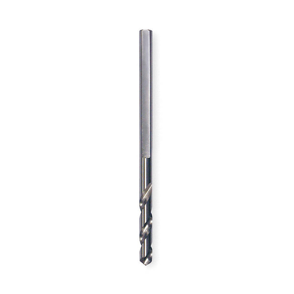 MORSE High Speed Steel Pilot Drill Bit, 3-Flat, 1/4" dia. x 4-5/16" L Pilot Drill Size