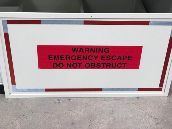 EMERGENCY KICK OUT PANEL AND FRAME