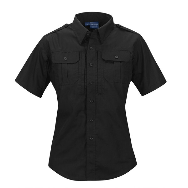 TACTICAL SHIRT WMNS SHORT SLEEVE 65P/35C RP BLACK