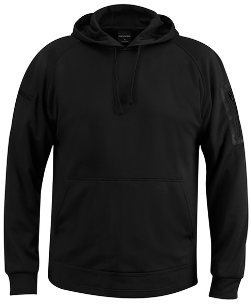 COVER HOODIE POLY BLACK