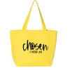 Chosen Tote Bags with Zip Closure