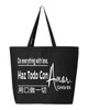 Do Everything with Love Tote Bag with Zip Closure (Spanish)
