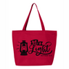 Be A Light Tote Bag with Zip Closure
