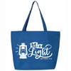 Be A Light Tote Bag with Zip Closure