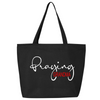 Praying Grandma Tote Bag with Zip Closure