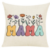 Mama Floral Throw Pillow (18" x 18")