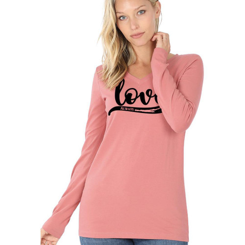 Love Always V-Neck (Long Sleeve)