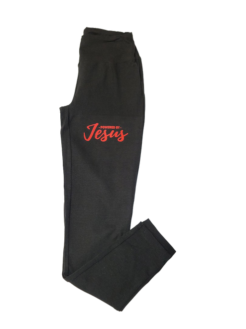 Powered by Jesus Full-Length Leggings