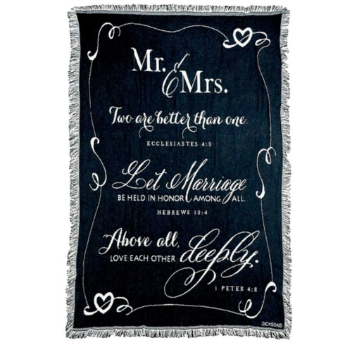 Mr. & Mrs. Throw Blanket