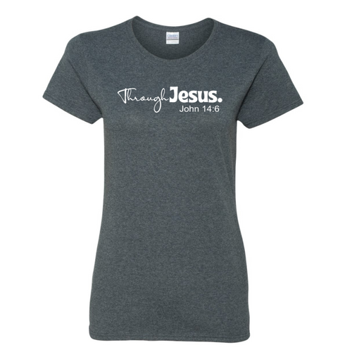 Through Jesus Christian Tee