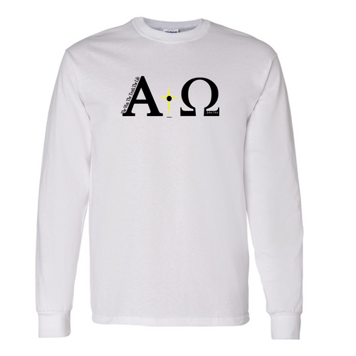 Alpha and Omega Crew Neck Long Sleeve