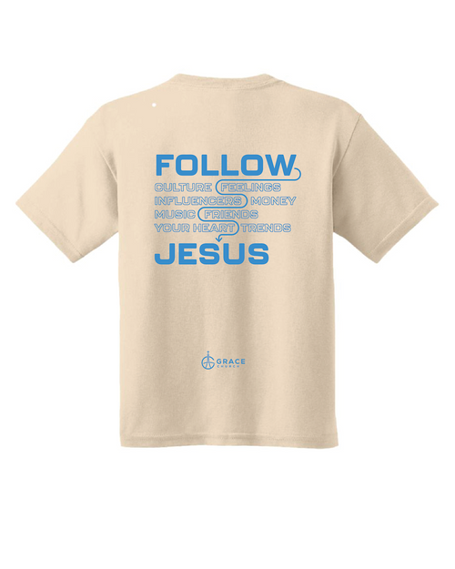 Follow Jesus Youth Crew Neck Unisex T-Shirt (Short Sleeve)