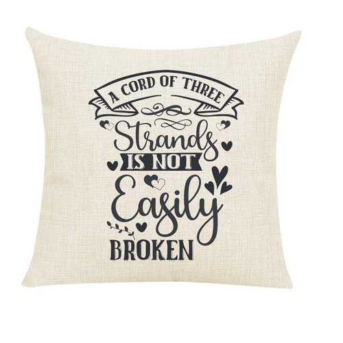 Three Strand Cord Throw Pillow (18" x 18")