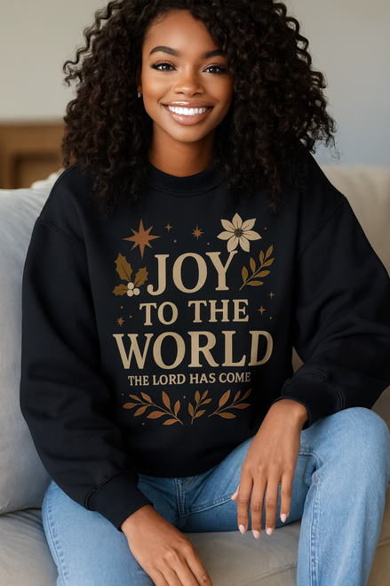 Christmas "Joy to the World" Christian Sweatshirt