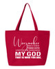 Waymaker Tote Bags with Zip Closure