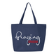 Praying Grandma Tote Bag with Zip Closure