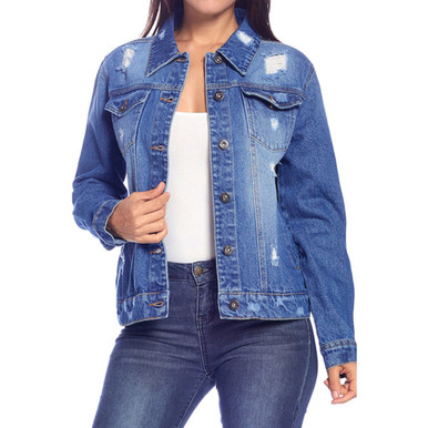 Lion of Judah Distressed Denim Jacket - Love Ann Joy Apparel | My Faith ...