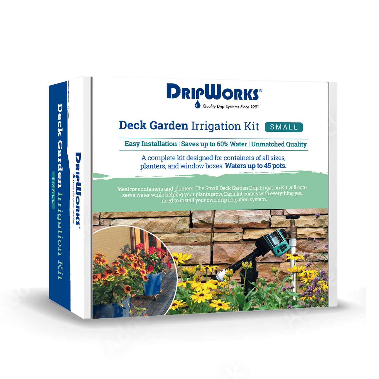Deck Garden Irrigation Kit Small DripWorks