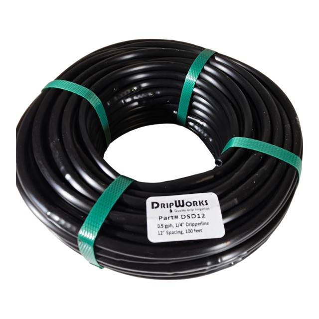 1/4" Soaker Dripline 12" Spacing