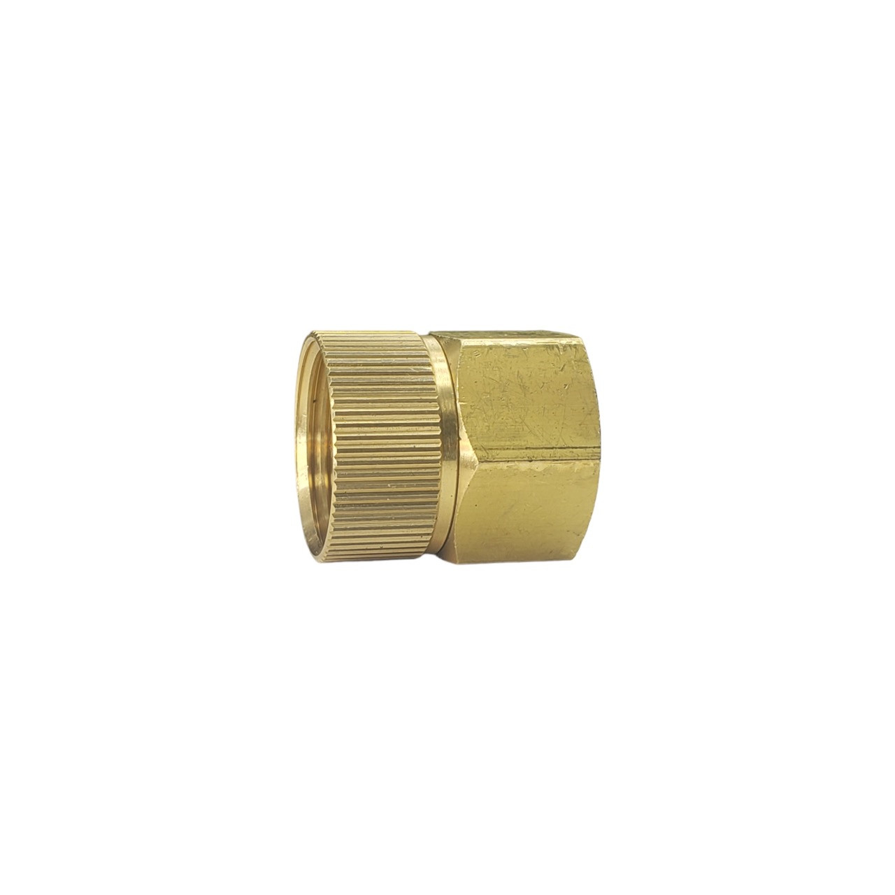 Solimeta 1Inch GHT Garden Hose Swivel Adapter, Brass Garden Hose Adapter  for lawn, garden,yards. 