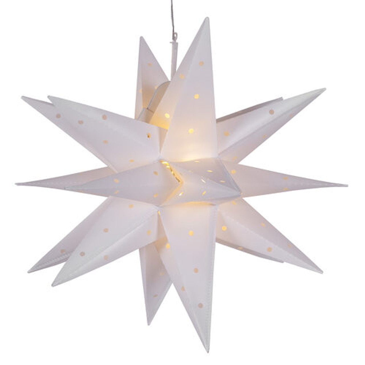 36 Moravian Star Tree Topper, Warm White LED – Dekra-Lite