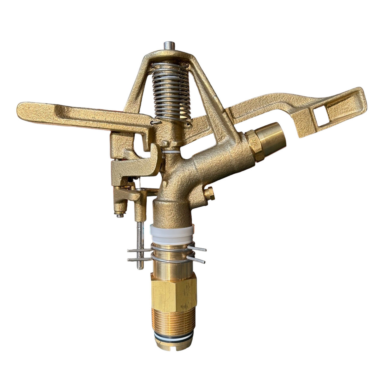 Aqualine I125A-038 - 1-1/4 Brass Adjustable Impact with 3/8 and 7/32  Nozzles