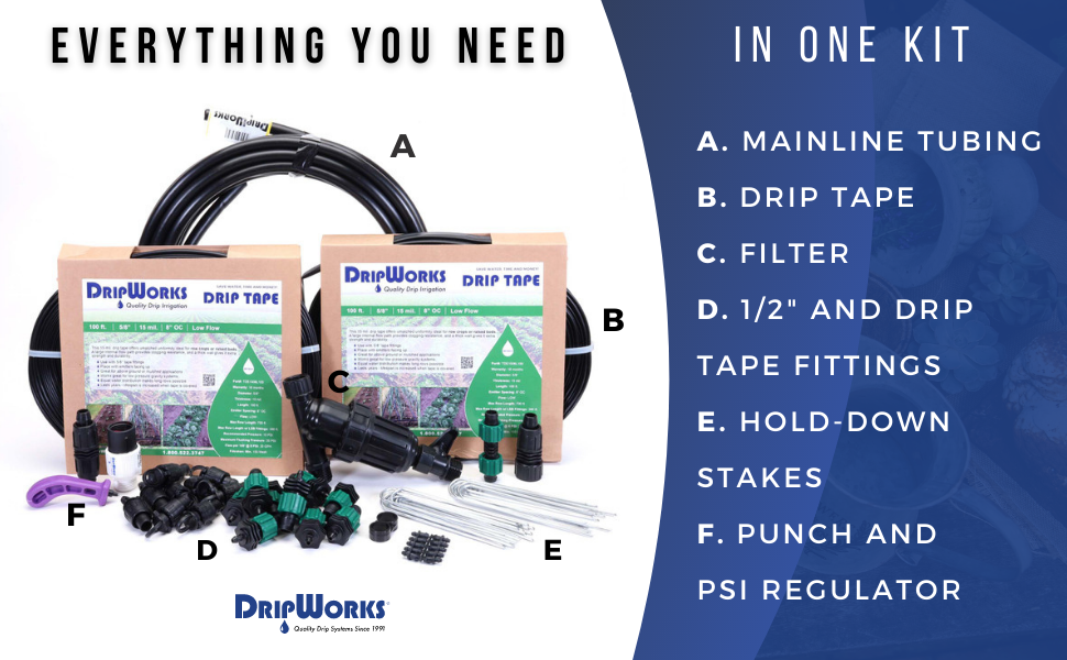 Drip Tape Row Crop Kit - Medium - Thumbnail 2