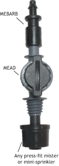 DripWorks Micro-Sprinkler and Fogger Hanging Assembly with Made in USA logo