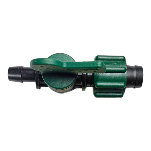 Irritec Perma-Loc 5/8" Tape x 1/2" Barb Valve horizontal profile view MPN: A2-TV5B400