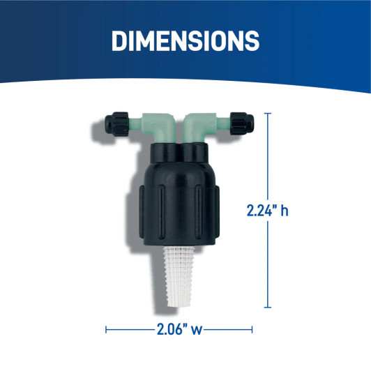 1/2 inch FPT drip manifold, spot watering drip manifold