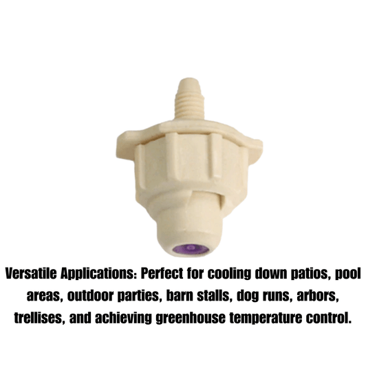 DIG Cool Breeze Misting Nozzle versatile cooling applications text