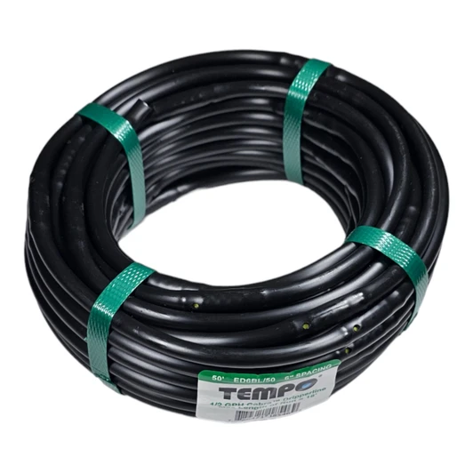Tempo 1/4" Dripline 6" Spacing 50 foot roll angled view