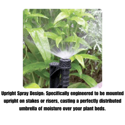 Rivulis Tornado Mister upright spray design feature text