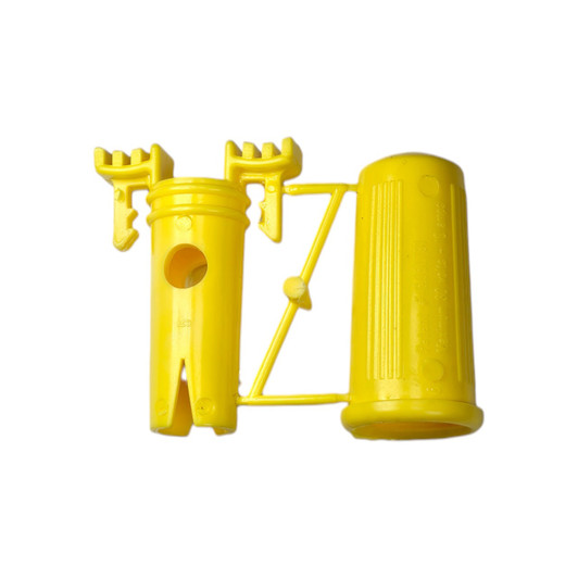 Blazing Multi-Wire Waterproof Connector yellow housing isolated view