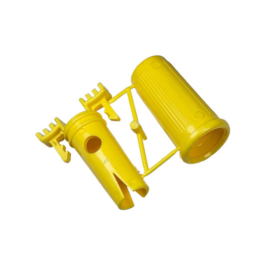 Blazing Multi-Wire Waterproof Connector yellow housing angled view
