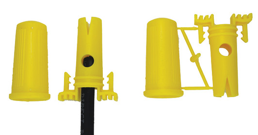 Blazing Multi-Wire Waterproof Connector showing housing and cap components