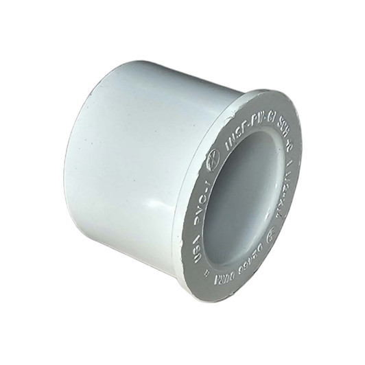 Dura Spigot x Socket Bushing angled view showing internal female PVC slip