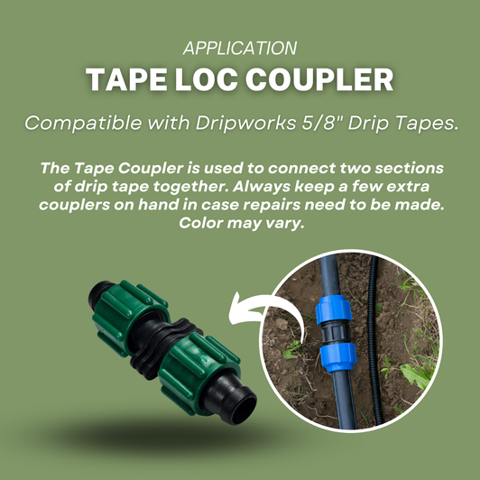 Irrigation Tape Loc 5/8” Coupling