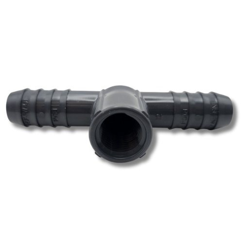 Dura Schedule 40 PVC Barbed Tee 1/2 inch irrigation fitting
