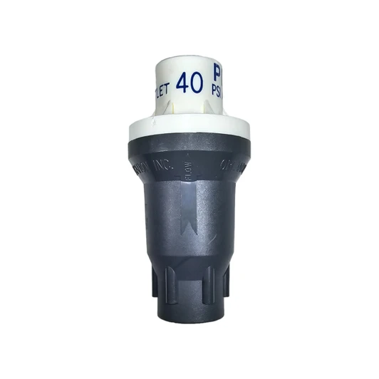 Senninger Limit Valve 40 PSI preset model with white cap MPN: PRLV40