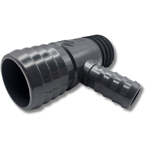 Dura Barbed Female Combo Tee with threaded center branch and barbed ends