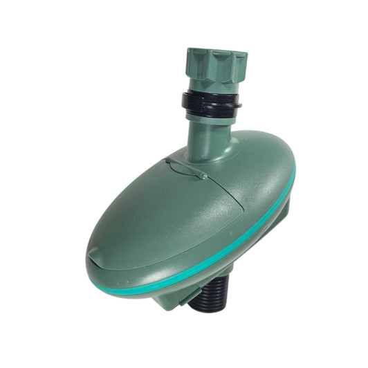 Galcon 9001D Hose End Timer angled profile showing rear casing and hose threads MPN: 9001D