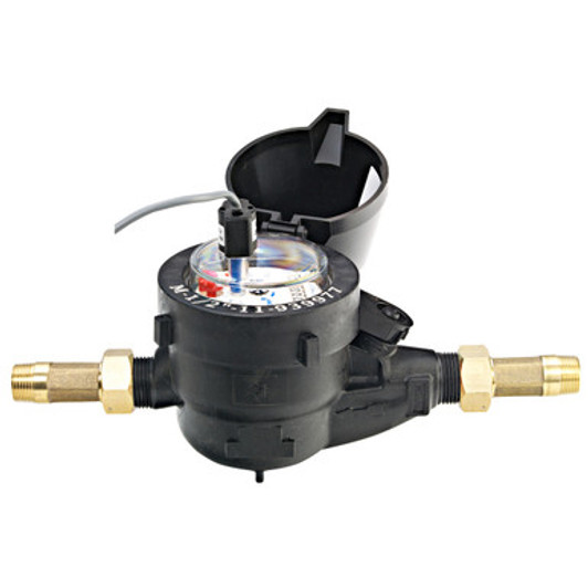 Netafim 3/4" Plastic Water Meter, 0.1 Gallons per Pulse