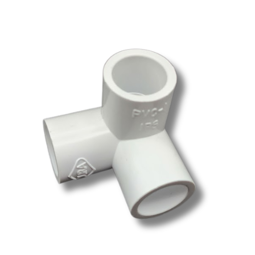 Dura 1/2" PVC Socket Cap bottom-up view showing the internal slip socket opening MPN: 447-005