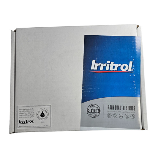 Irritrol Rain Dial 12-Station Controller front cover flat cabinet view MPN: RD1200-EXT