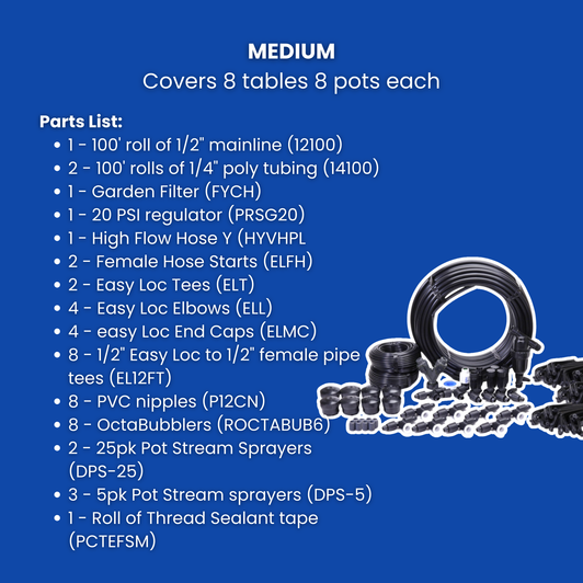 Nursery Irrigation Kit - Medium