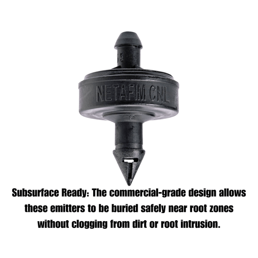 Netafim 1.0 GPH Barb Inlet x .160" Barb Outlet, Black